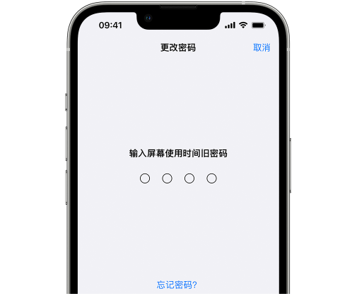 理塘iPhone屏幕维修分享iPhone屏幕使用时间密码忘记了怎么办 