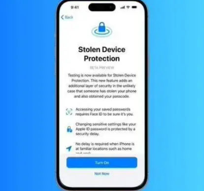 理塘苹果授权维修店分享被盗设备保护功能开启方法 