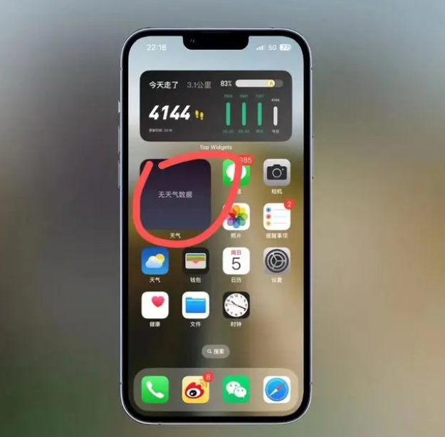 理塘苹果手机维修分享:iOS16主屏幕天气小组件无法正常工作怎么办？ 