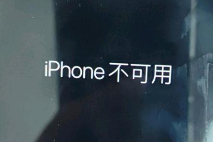 理塘苹果服务网点分享锁屏界面显示“iPhone 不可用”如何解决 